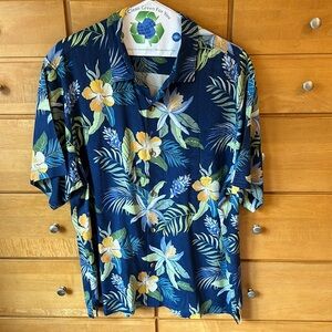 Tommy Bahama Hawaiian silk shirt XXL EUC